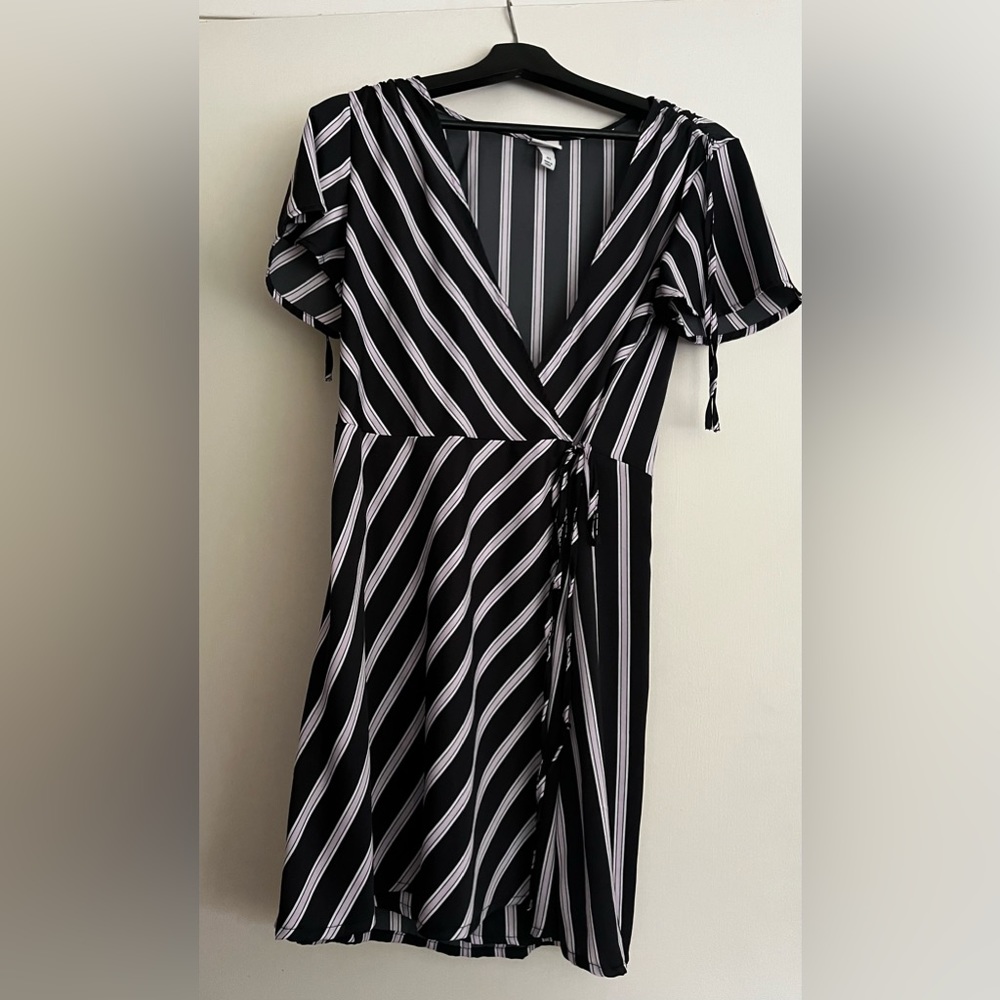 Striped Wrap Dress